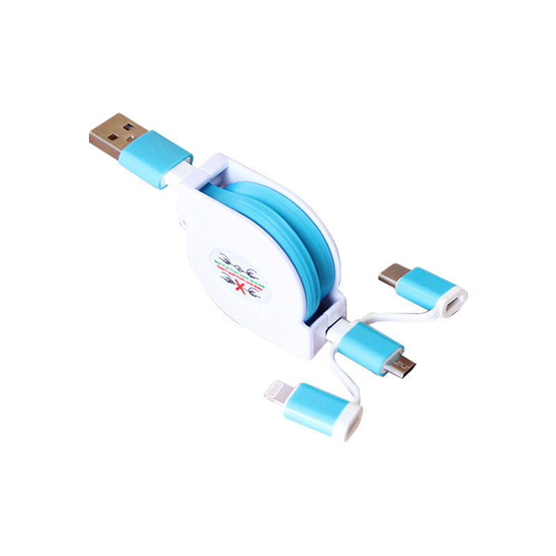 3 in 1 Retractable Cable With Type C