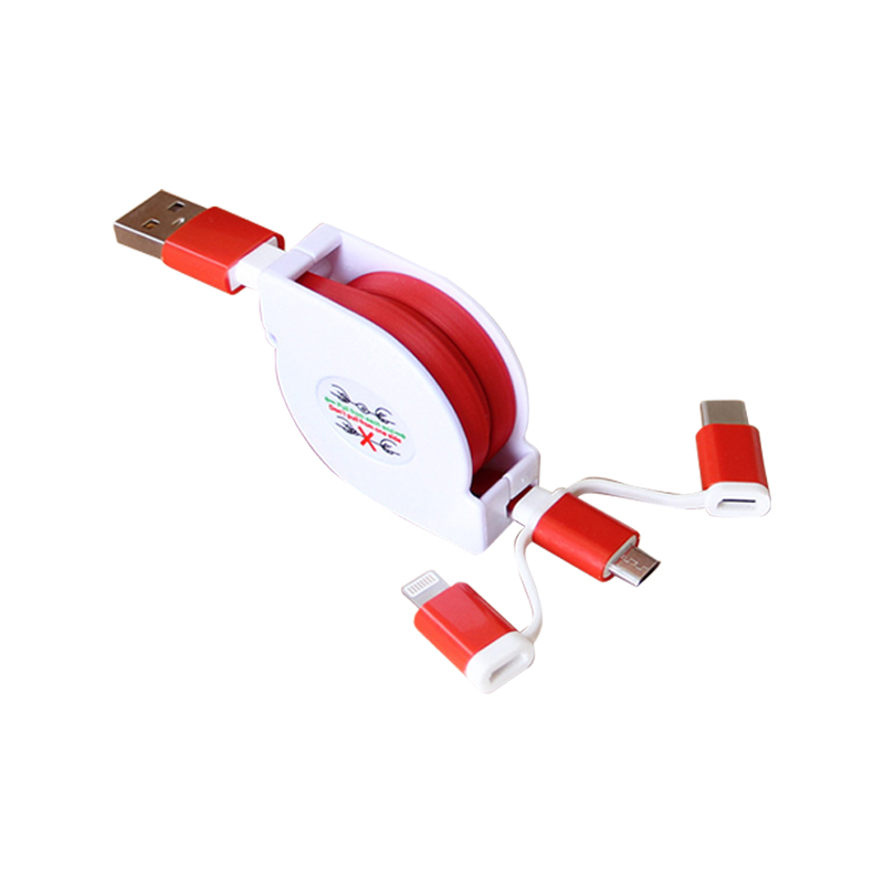 3 in 1 Retractable Cable With Type C