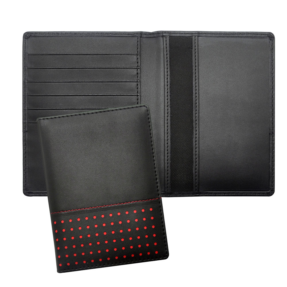 Polka PU Passport Holder