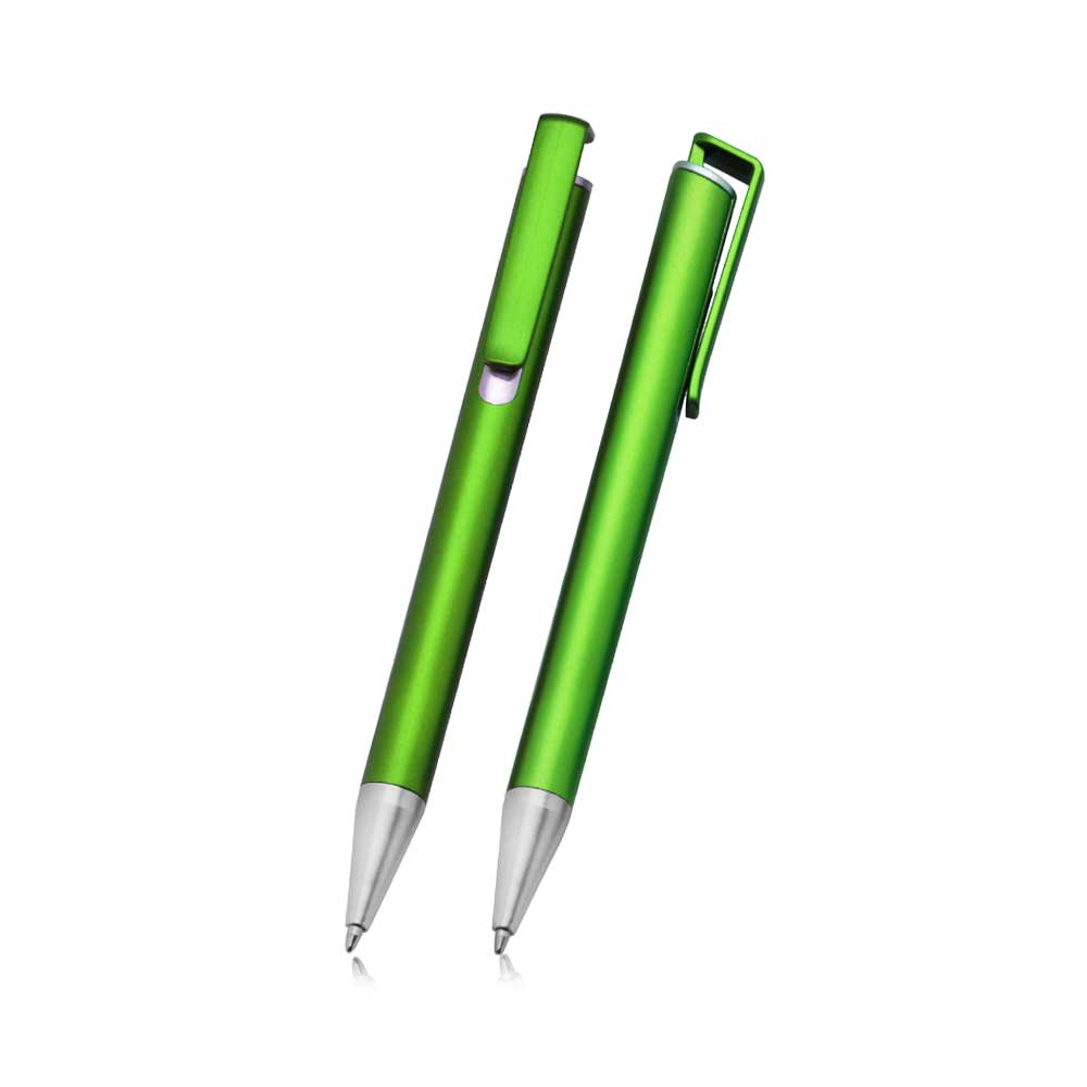 Push Metallic Pen (Blue Ink)