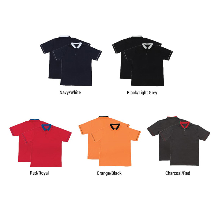 COTTON INTERLOCK POLO T-SHIRT