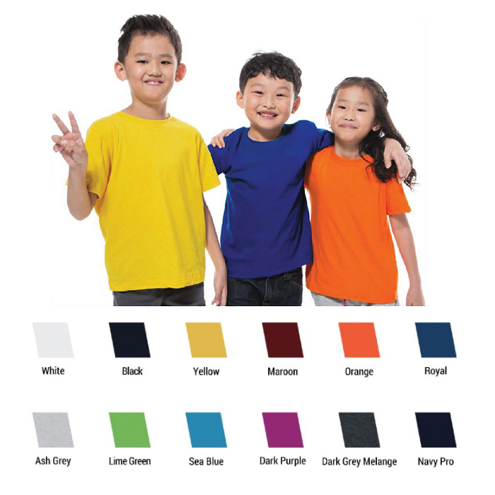 COTTON ROUND NECK T-SHIRT (KIDS)