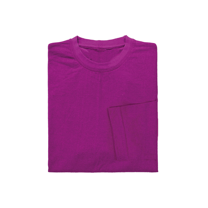 COTTON LONG SLEEVE ROUND NECK T-SHIRT