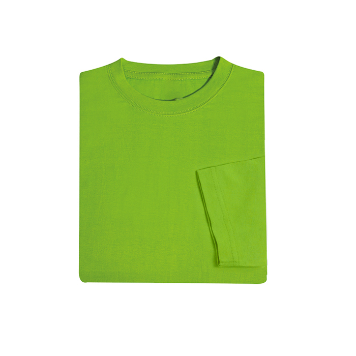 COTTON LONG SLEEVE ROUND NECK T-SHIRT