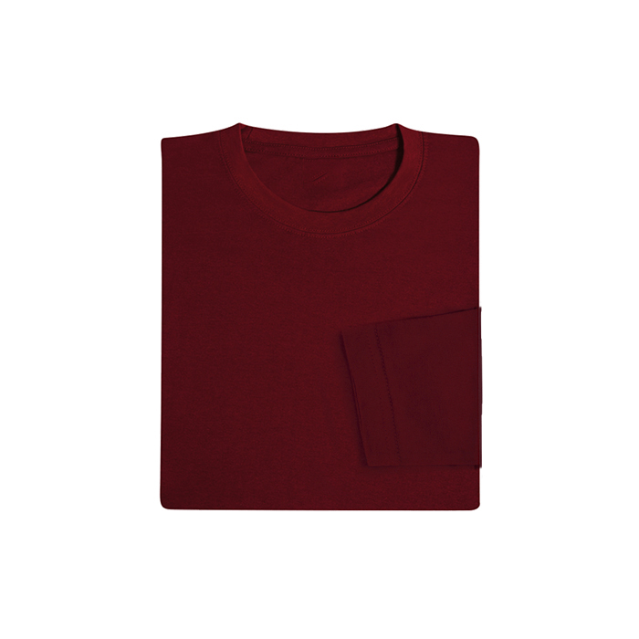 COTTON LONG SLEEVE ROUND NECK T-SHIRT