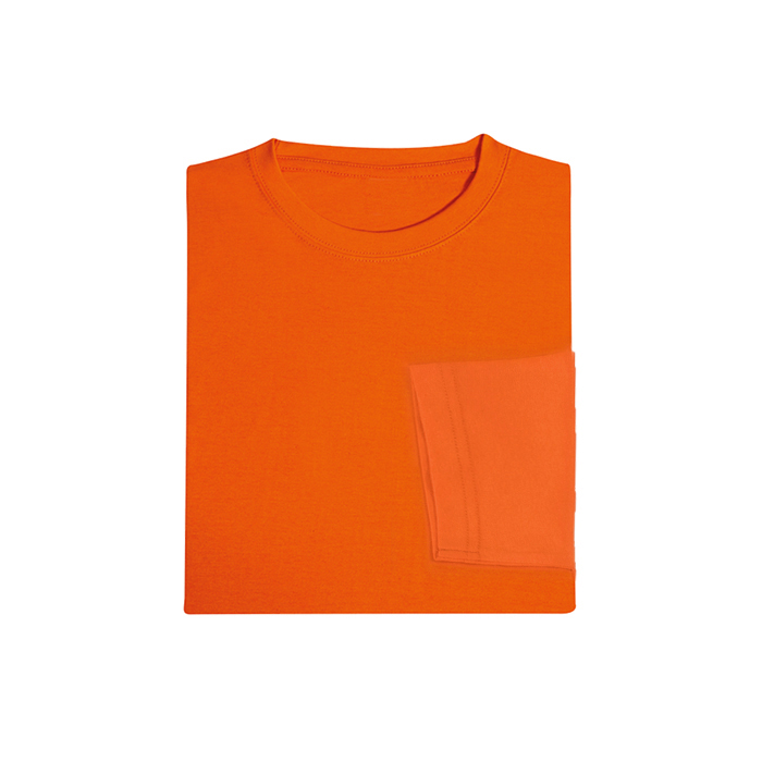 COTTON LONG SLEEVE ROUND NECK T-SHIRT