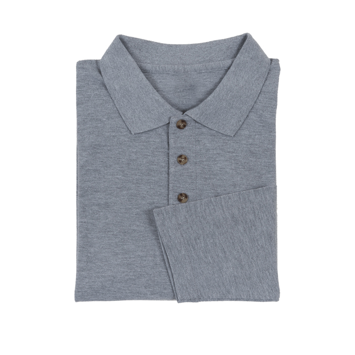 HONEYCOMB LONG SLEEVE POLO T-SHIRT