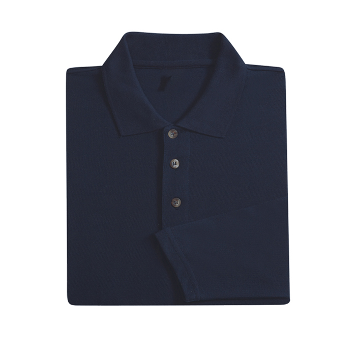 HONEYCOMB LONG SLEEVE POLO T-SHIRT