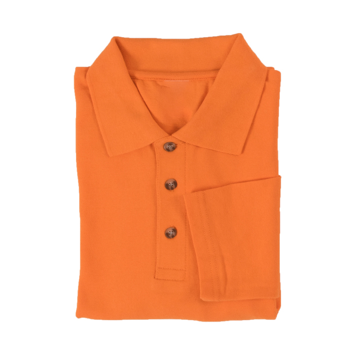 HONEYCOMB LONG SLEEVE POLO T-SHIRT