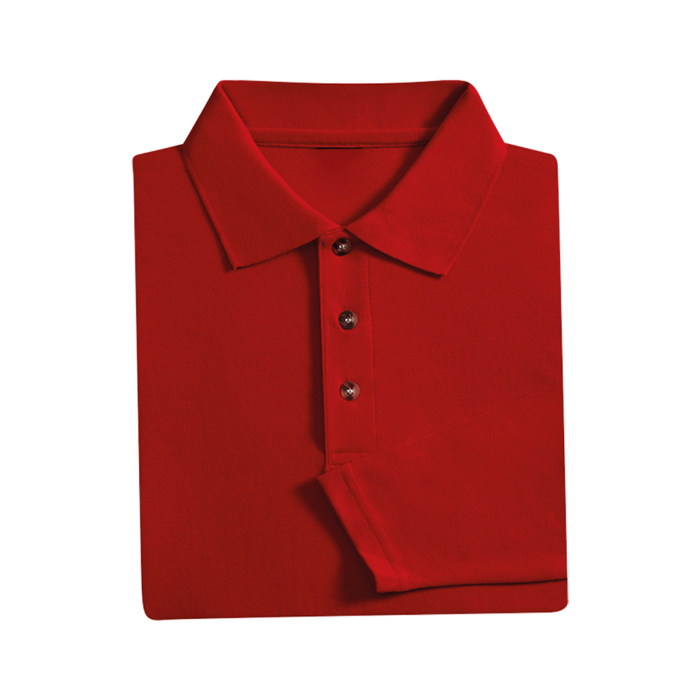 HONEYCOMB LONG SLEEVE POLO T-SHIRT