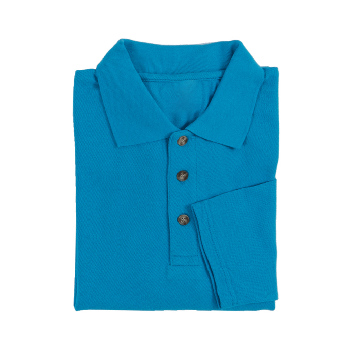 HONEYCOMB LONG SLEEVE POLO T-SHIRT