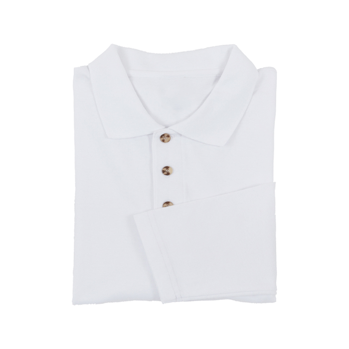 HONEYCOMB LONG SLEEVE POLO T-SHIRT