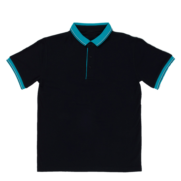 HONEYCOMB COLLAR & SHORT SLEEVE POLO T-SHIRT