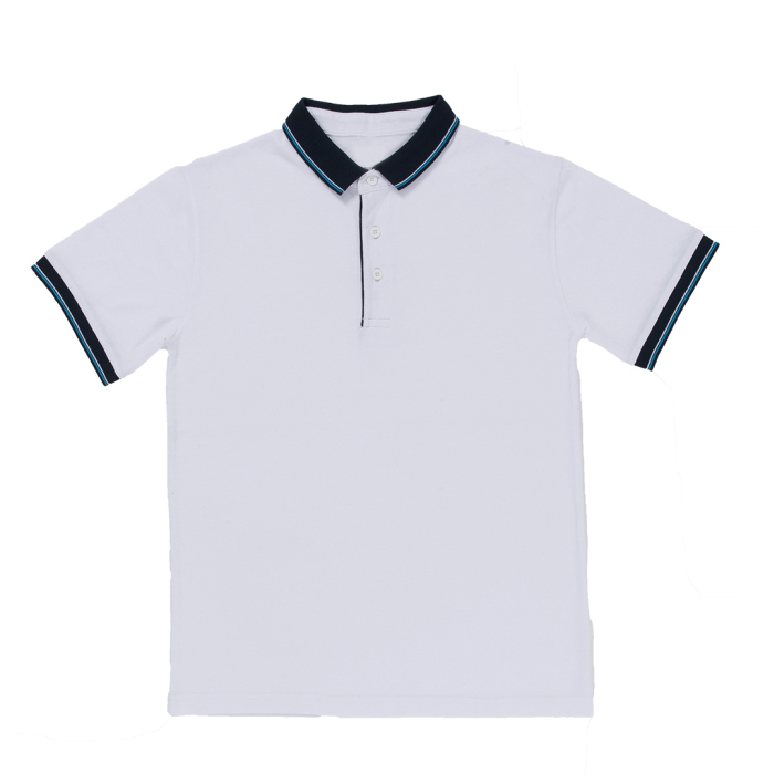 HONEYCOMB COLLAR & SHORT SLEEVE POLO T-SHIRT