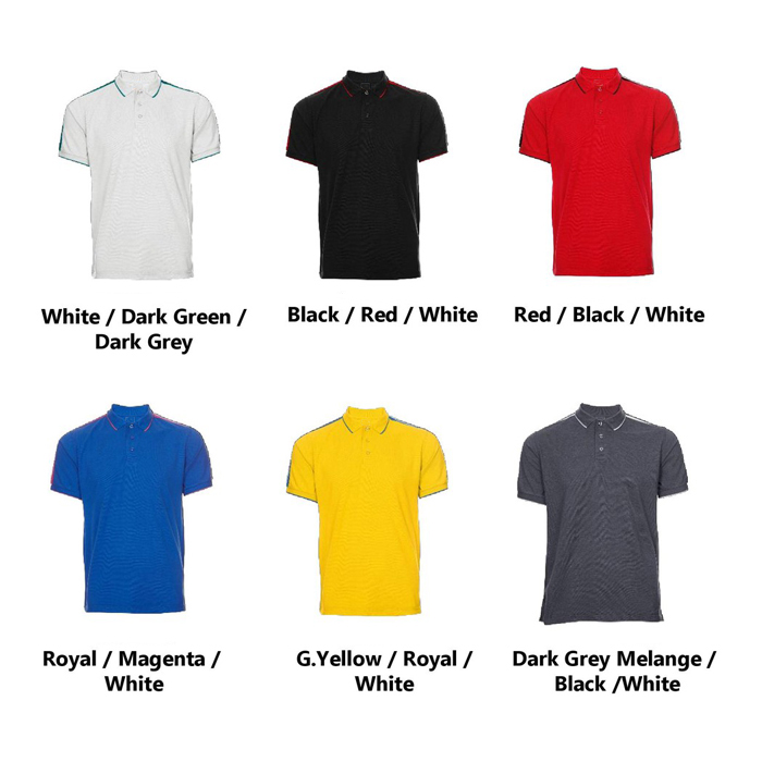 HONEYCOMB SHORT SLEEVE COLLAR POLO T-SHIRT