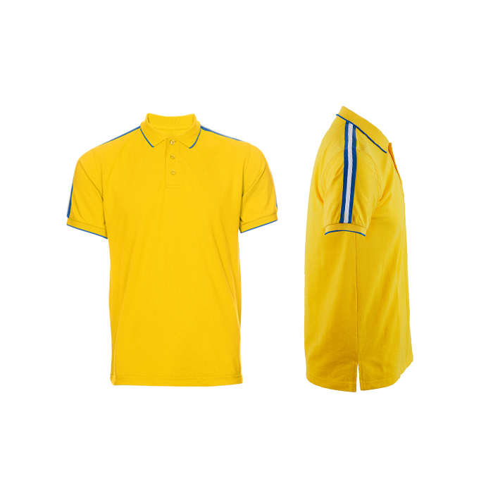 HONEYCOMB SHORT SLEEVE COLLAR POLO T-SHIRT