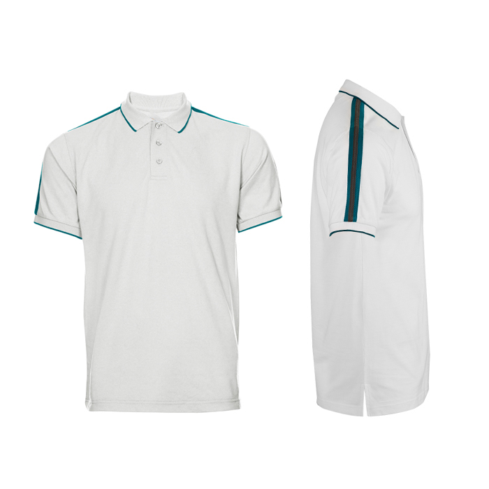 HONEYCOMB SHORT SLEEVE COLLAR POLO T-SHIRT