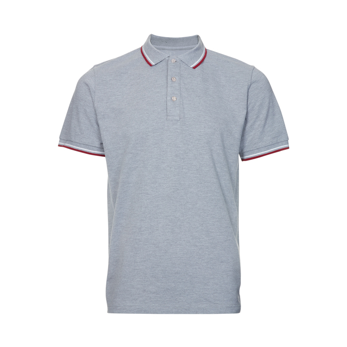 HONEYCOMB SHORT SLEEVE COLLAR POLO T-SHIRT