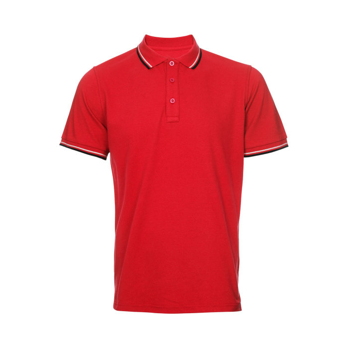HONEYCOMB SHORT SLEEVE COLLAR POLO T-SHIRT