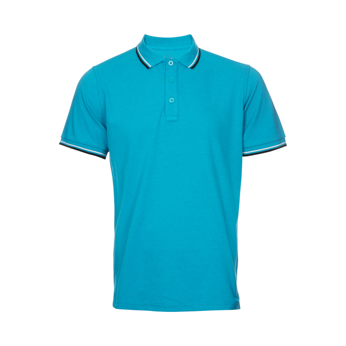 HONEYCOMB SHORT SLEEVE COLLAR POLO T-SHIRT