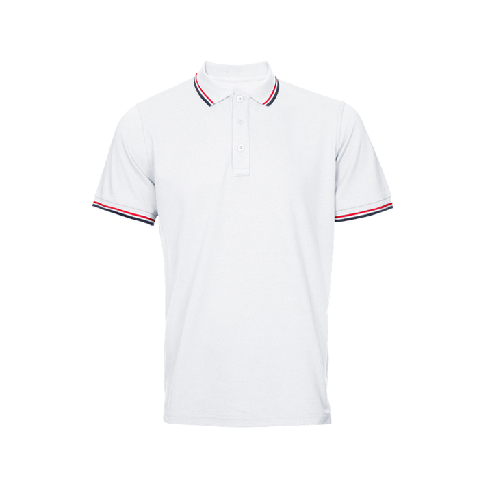 HONEYCOMB SHORT SLEEVE COLLAR POLO T-SHIRT