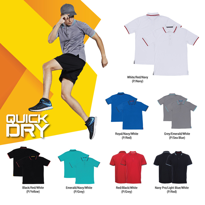 QUICK DRY HIGHLIGHT POLO T-SHIRT