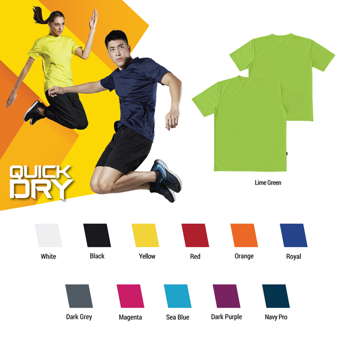 QUICK DRY ROUND NECK T-SHIRT
