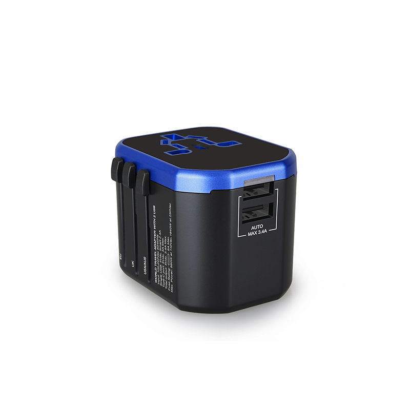 2 USB Ports Travel Adaptor
