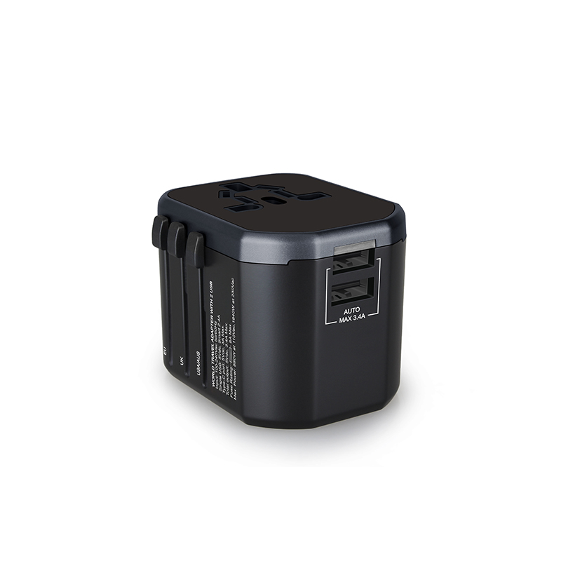 2 USB Ports Travel Adaptor