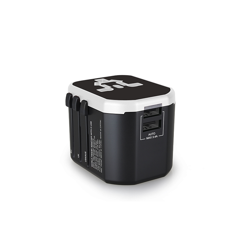 2 USB Ports Travel Adaptor