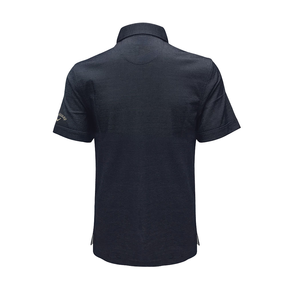 CALLAWAY OXFORD PIQUE POLO T-SHIRT (SELF FABRIC COLLAR)