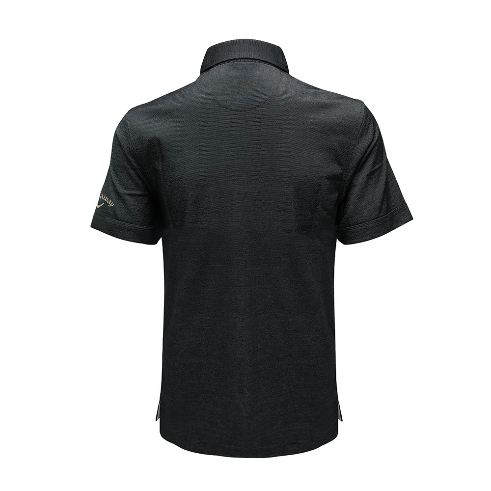 CALLAWAY OXFORD PIQUE POLO T-SHIRT (SELF FABRIC COLLAR)