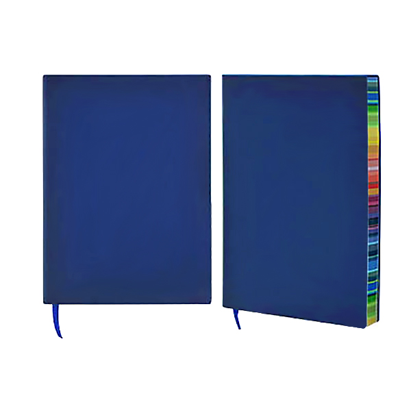A5 NOTEBOOK WITH RAINBOW COLOUR SIDE