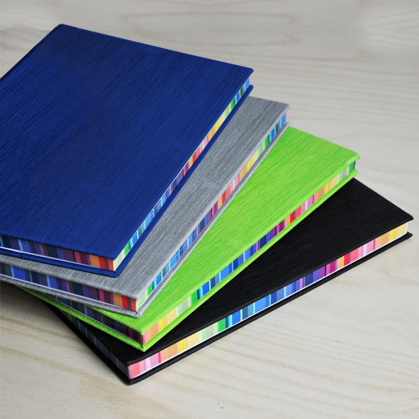 A5 HARD COVER NOTEBOOK WITH RAINBOW SIDE