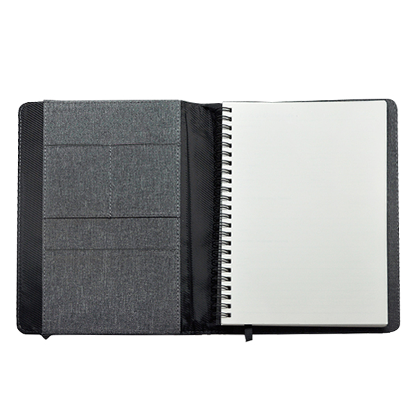 A5 NOTEBOOK WITH FRONT POCKET AND PEN SLOT