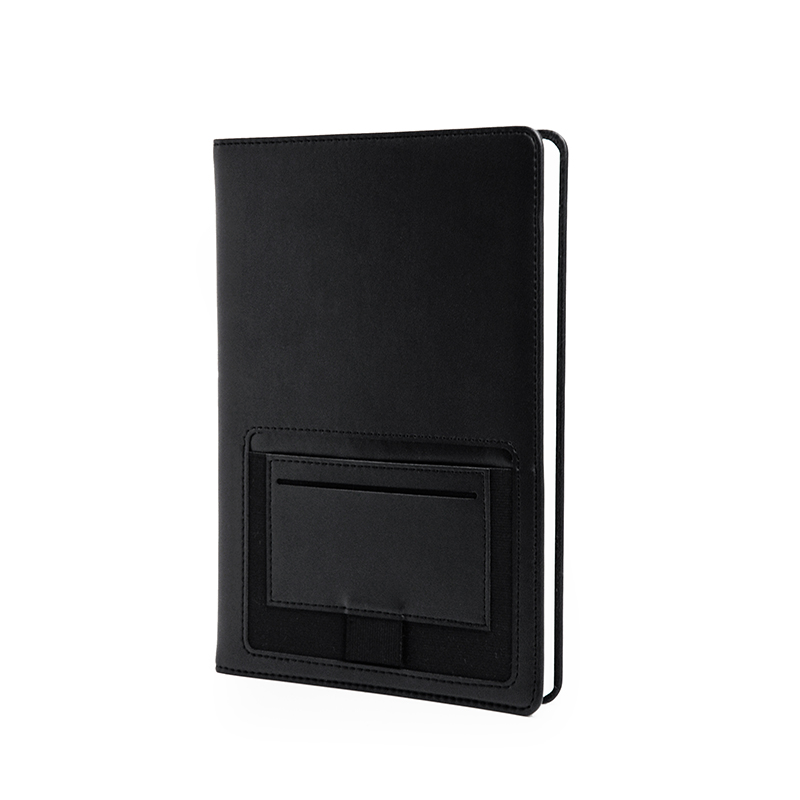 A5 HARD COVER NOTEBOOK WITH FRONT CARD & PEN SLOT