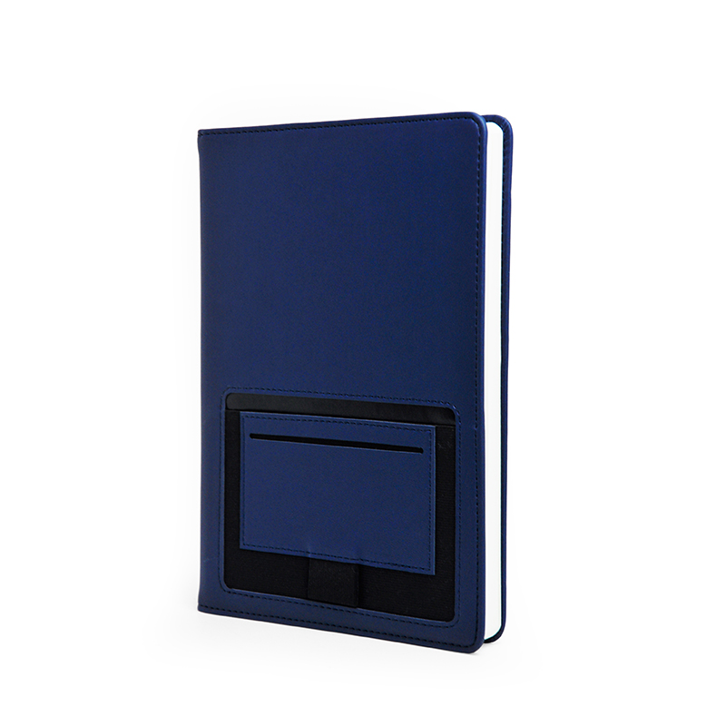 A5 HARD COVER NOTEBOOK WITH FRONT CARD & PEN SLOT