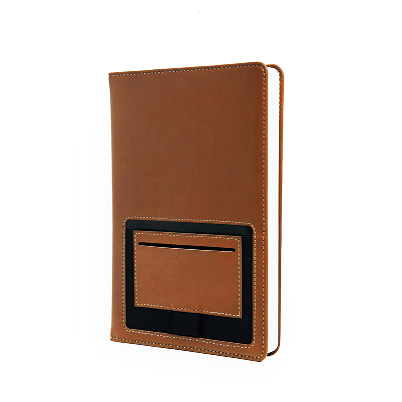 A5 HARD COVER NOTEBOOK WITH FRONT CARD & PEN SLOT
