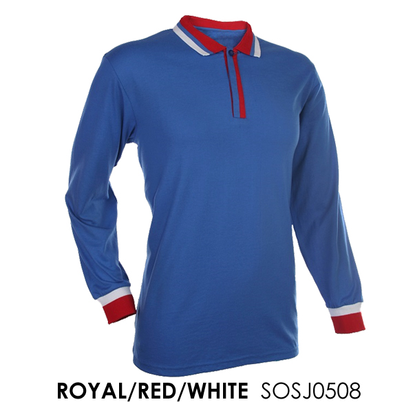 SINGLE JERSEY LONG SLEEVE POLO TEE