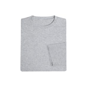 Cotton Long Sleeve Round Neck T-shirt