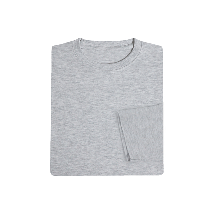 COTTON LONG SLEEVE ROUND NECK T-SHIRT