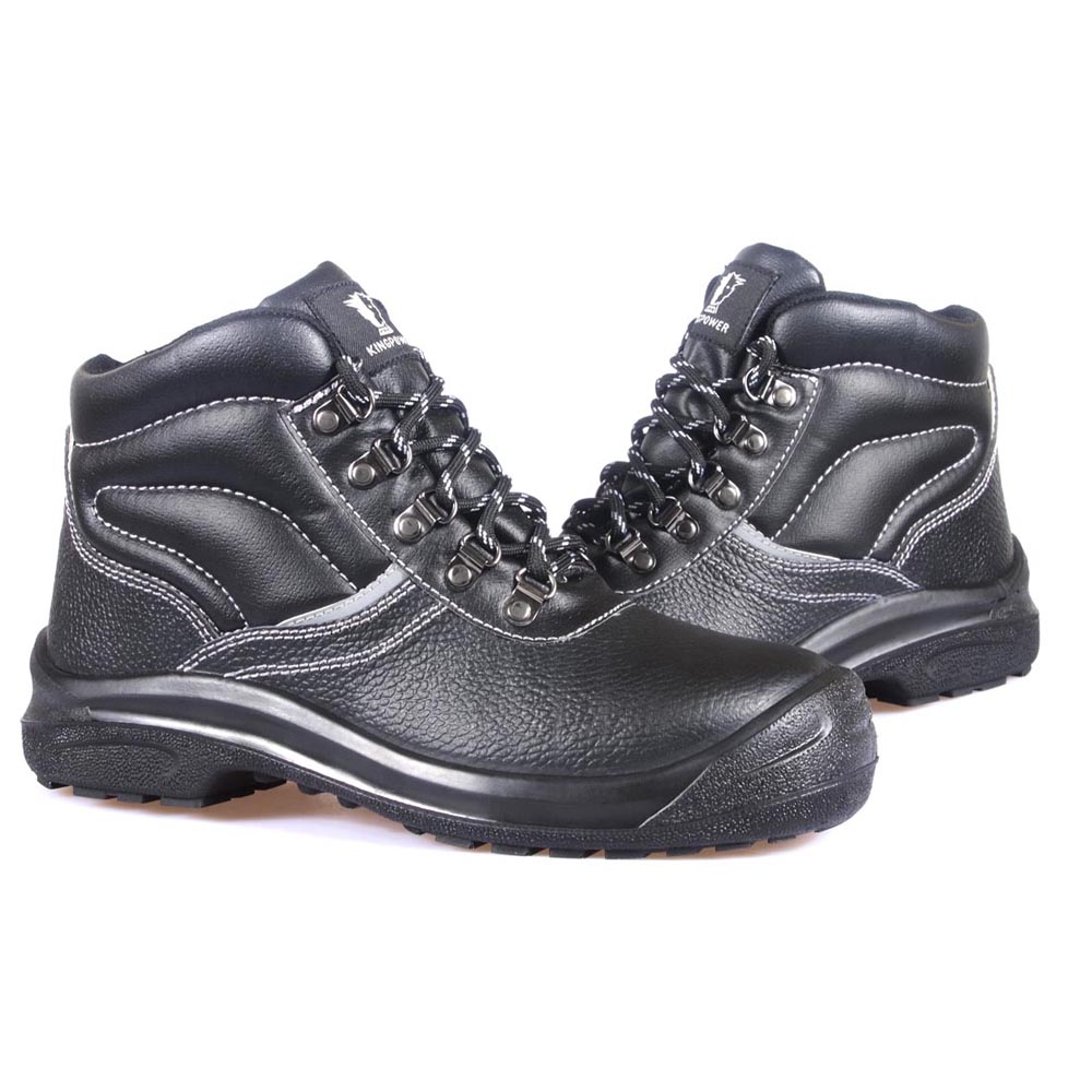 Mid Cut Buffalo Leather D-ring Lace Up 