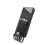 POWERLINE - POWERBANK WITH 4 DETACHABLE BUILT IN CABLE - 10000mAh