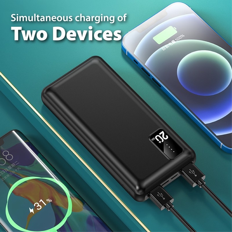 20000mAh POWERBANK - 2.1A FAST CHARGE