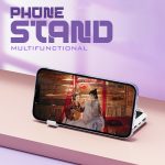 POWERLINE - POWERBANK WITH 4 DETACHABLE BUILT IN CABLE & MOBILE STAND - 10000mAh