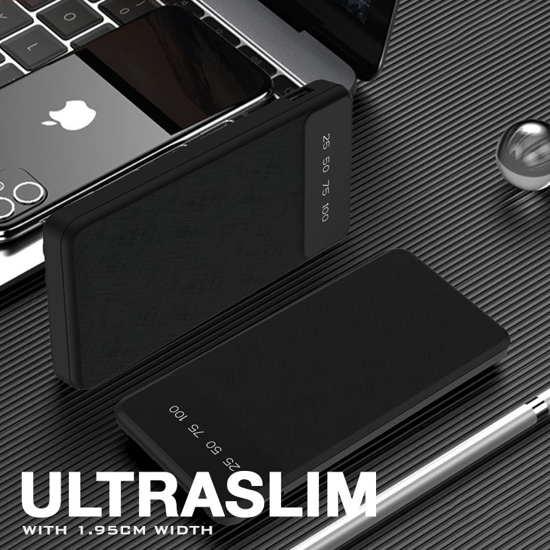 POWERLINE - POWERBANK WITH 4 DETACHABLE BUILT IN CABLE - 10000mAh