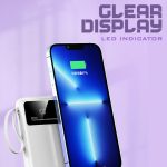 POWERLINE - POWERBANK WITH 4 DETACHABLE BUILT IN CABLE & MOBILE STAND - 10000mAh