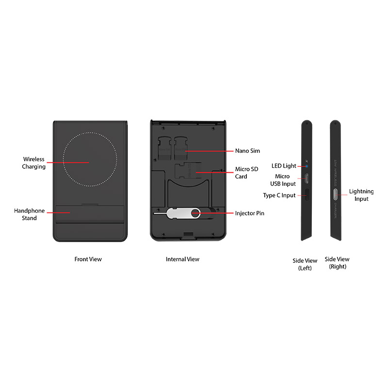 AIRCARD - WIRELESS CHARGER - 10W FAST CHARGING
